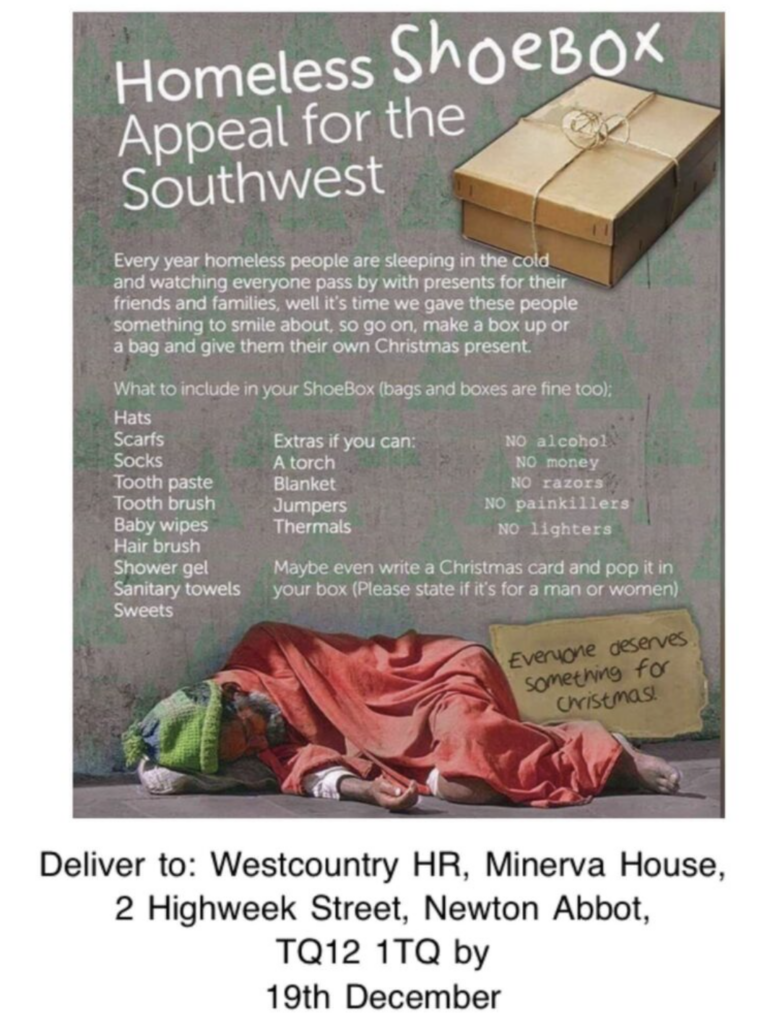 Homeless ShoeBox Appeal for the SouthWest